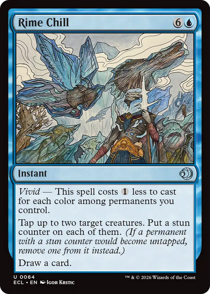 Rime Chill [Lorwyn Eclipsed] Magic: The Gathering