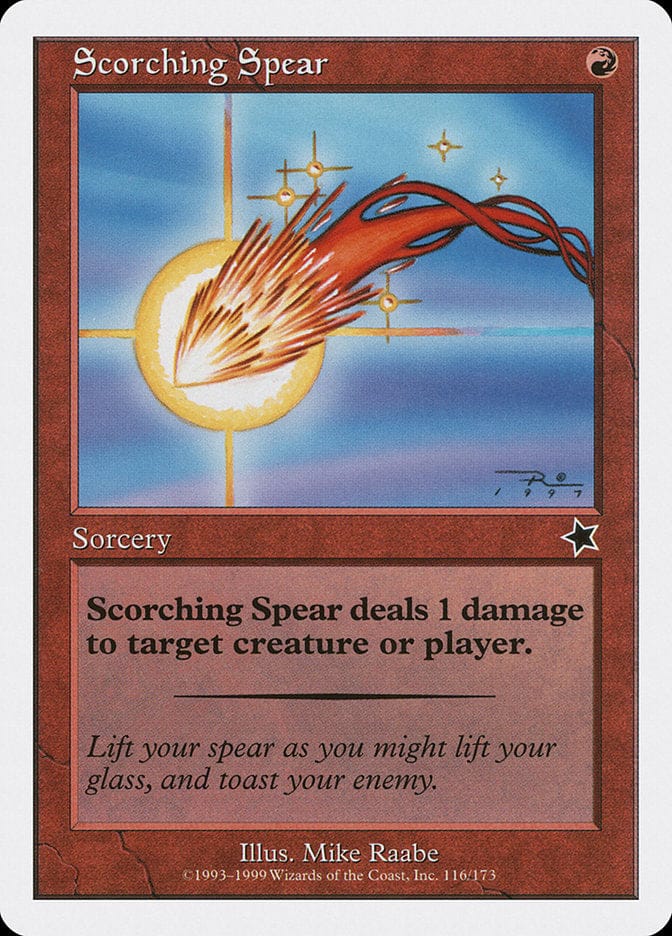 Scorching Spear [Starter 1999] Magic: The Gathering