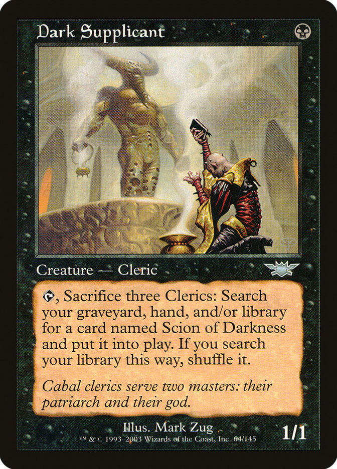 Dark Supplicant [Legions] Magic: The Gathering