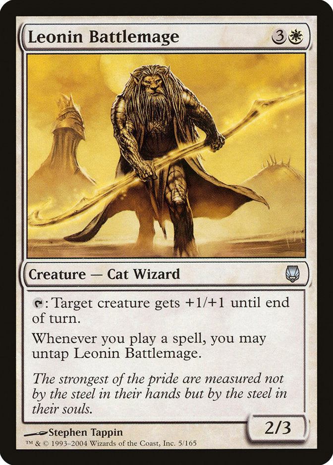 Leonin Battlemage [Darksteel] Magic: The Gathering