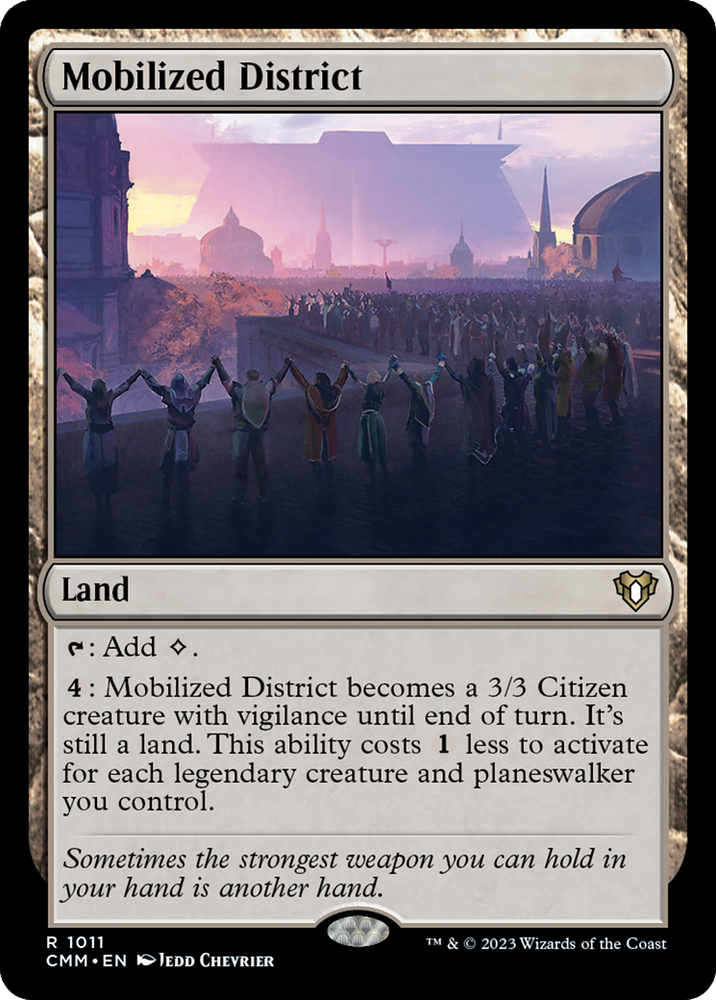 Mobilized District [Commander Masters] Magic: The Gathering