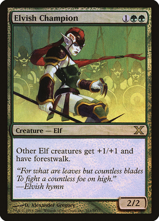 Elvish Champion (Premium Foil) [Tenth Edition] Magic: The Gathering