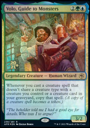 Volo, Guide to Monsters [Dungeons & Dragons: Adventures in the Forgotten Realms Prerelease Promos] Magic: The Gathering