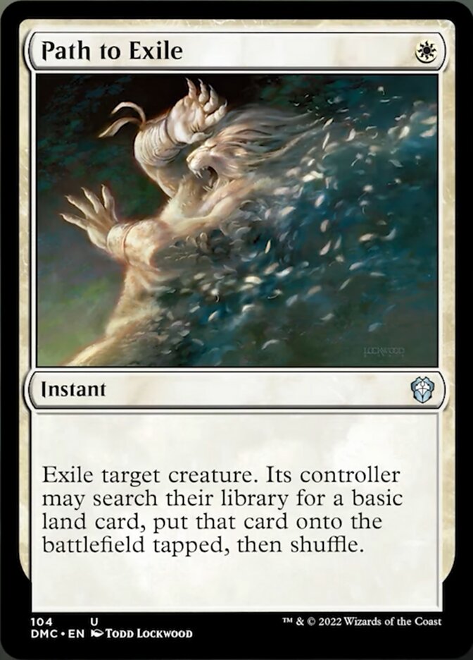 Path to Exile [Dominaria United Commander] Magic: The Gathering
