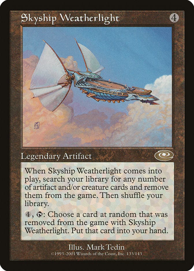 Skyship Weatherlight (Mark Tedin) [Planeshift] Magic: The Gathering