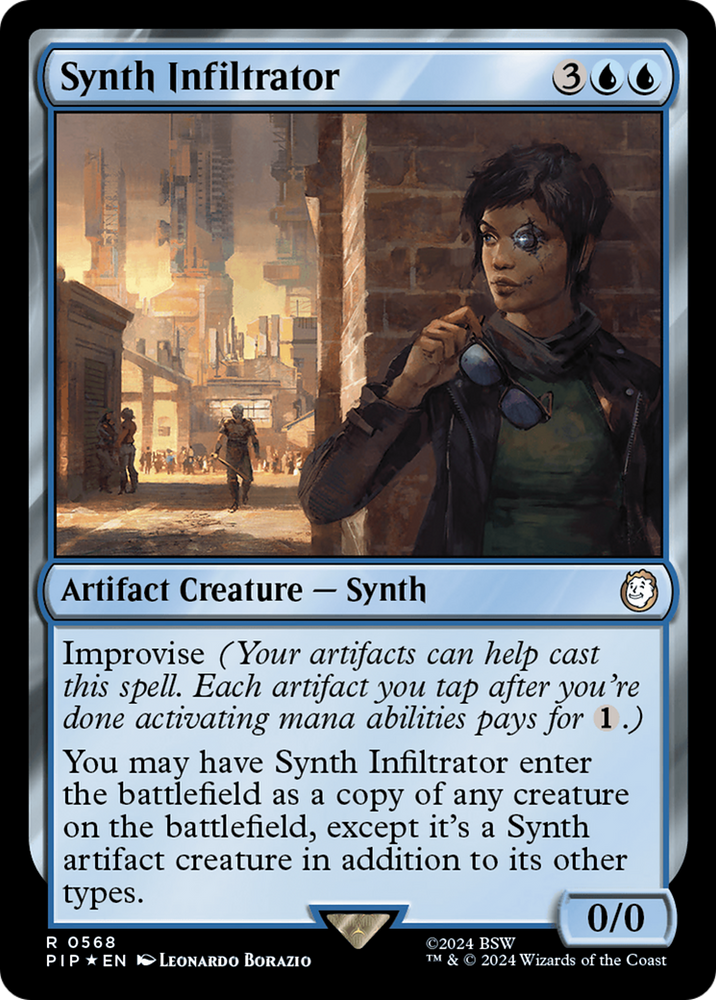 Synth Infiltrator (Surge Foil) [Fallout] Magic: The Gathering