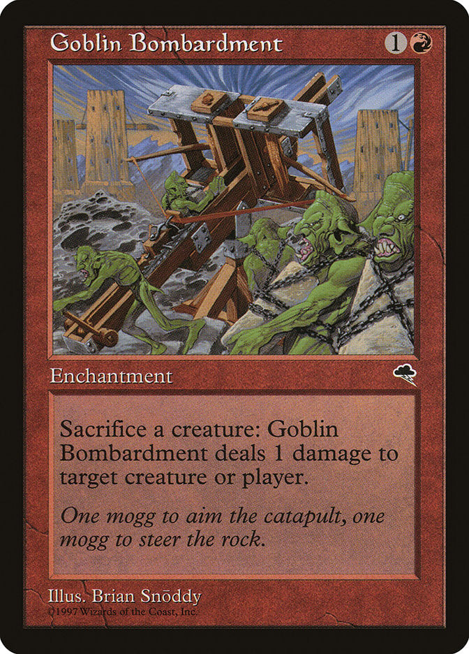 Goblin Bombardment [Tempest] Magic: The Gathering