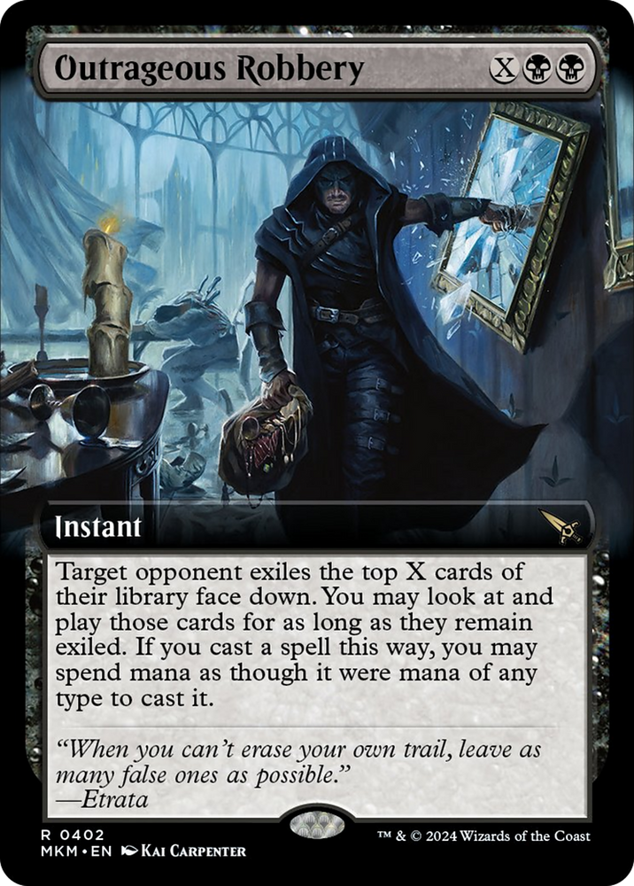 Outrageous Robbery (Extended Art) [Murders at Karlov Manor] Magic: The Gathering