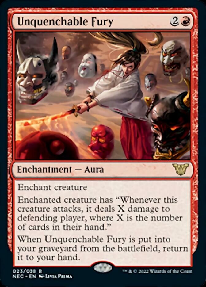 Unquenchable Fury [Kamigawa: Neon Dynasty Commander] Magic: The Gathering