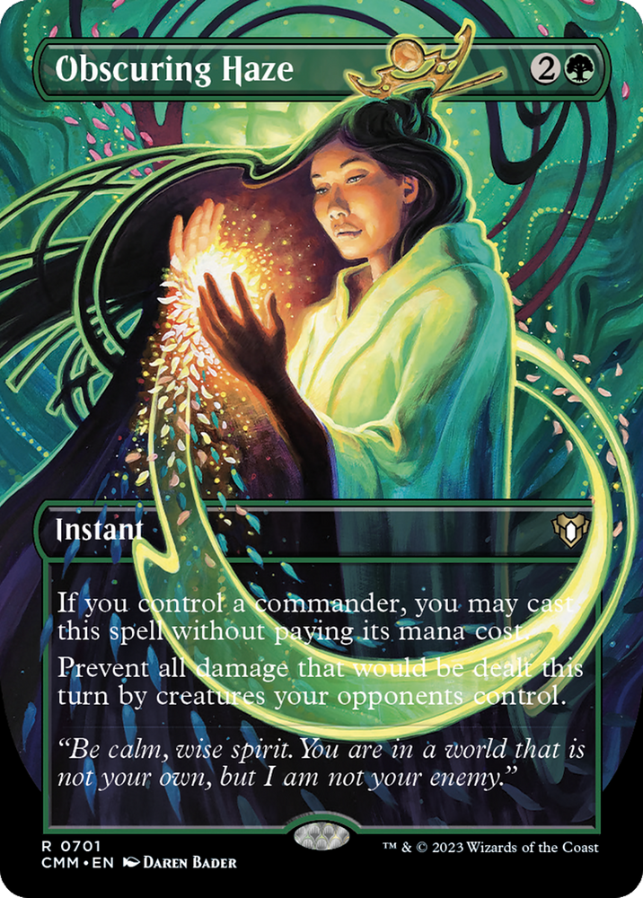 Obscuring Haze (Borderless Alternate Art) [Commander Masters] Magic: The Gathering