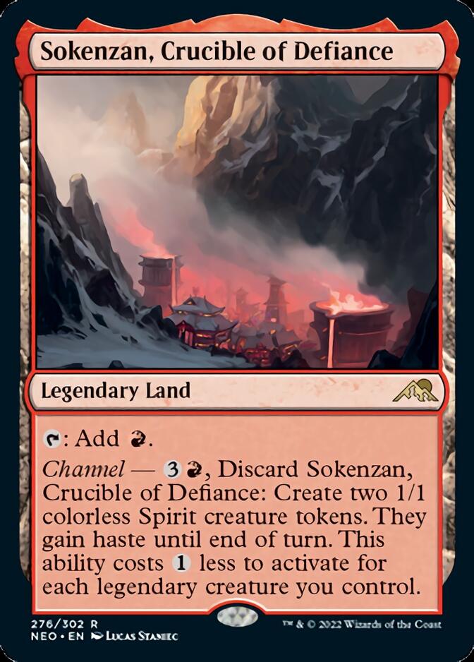 Sokenzan, Crucible of Defiance [Kamigawa: Neon Dynasty] Magic: The Gathering