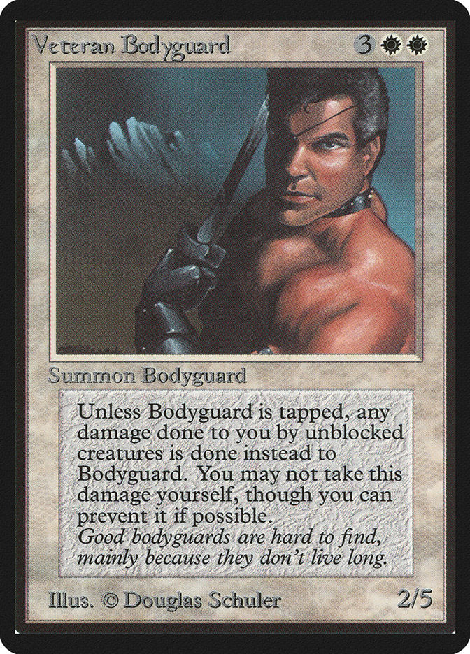 Veteran Bodyguard [Beta Edition] Magic: The Gathering