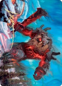 Quakebringer Art Card (Gold-Stamped Signature) [Kaldheim Art Series] Magic: The Gathering