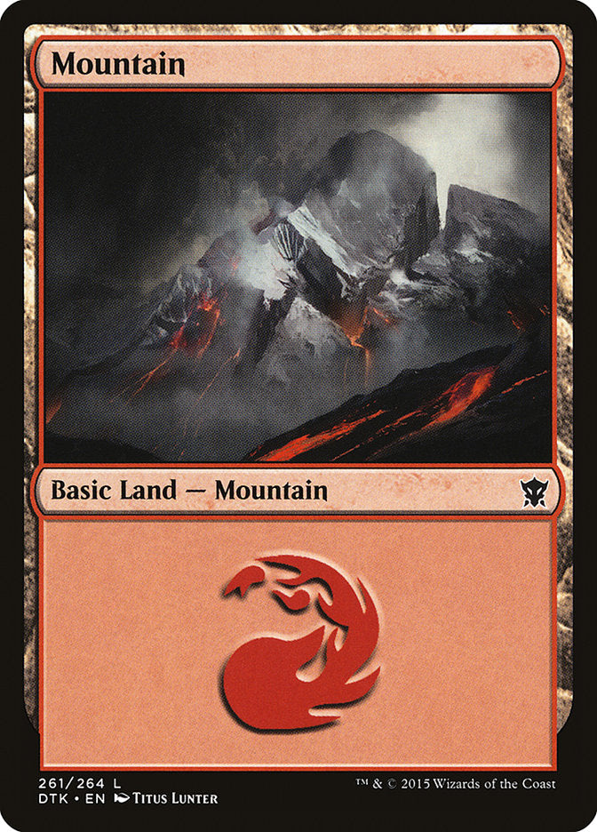 Mountain (261) [Dragons of Tarkir] Magic: The Gathering