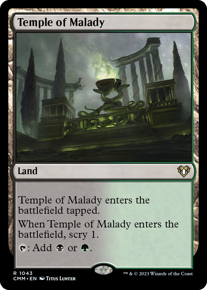Temple of Malady [Commander Masters] Magic: The Gathering