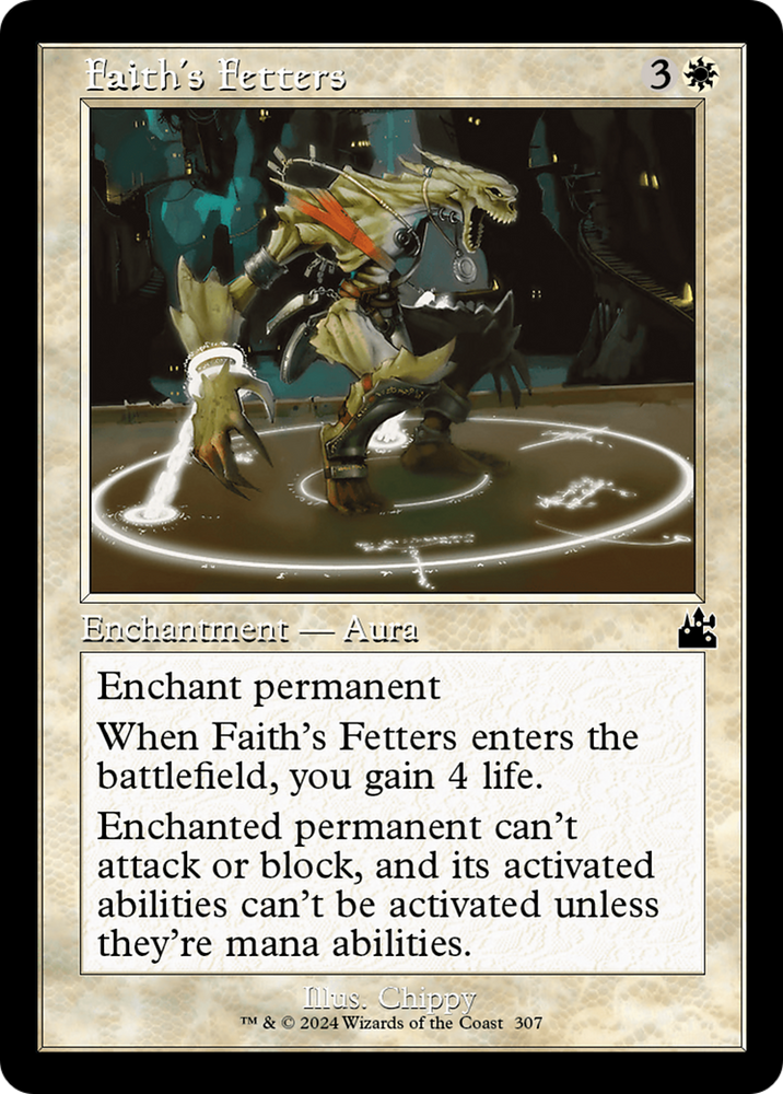 Faith's Fetters (Retro Frame) [Ravnica Remastered] Magic: The Gathering