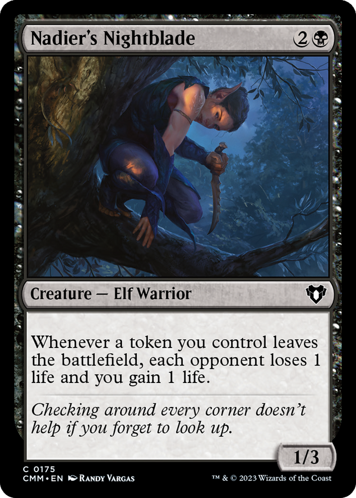 Nadier's Nightblade [Commander Masters] Magic: The Gathering