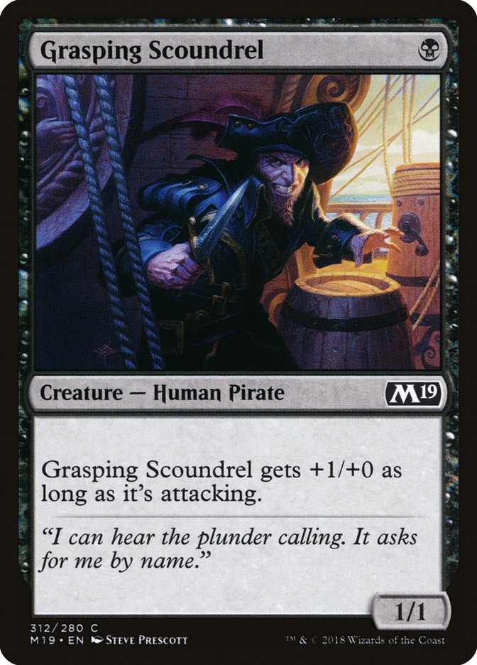 Grasping Scoundrel [Core Set 2019] Magic: The Gathering