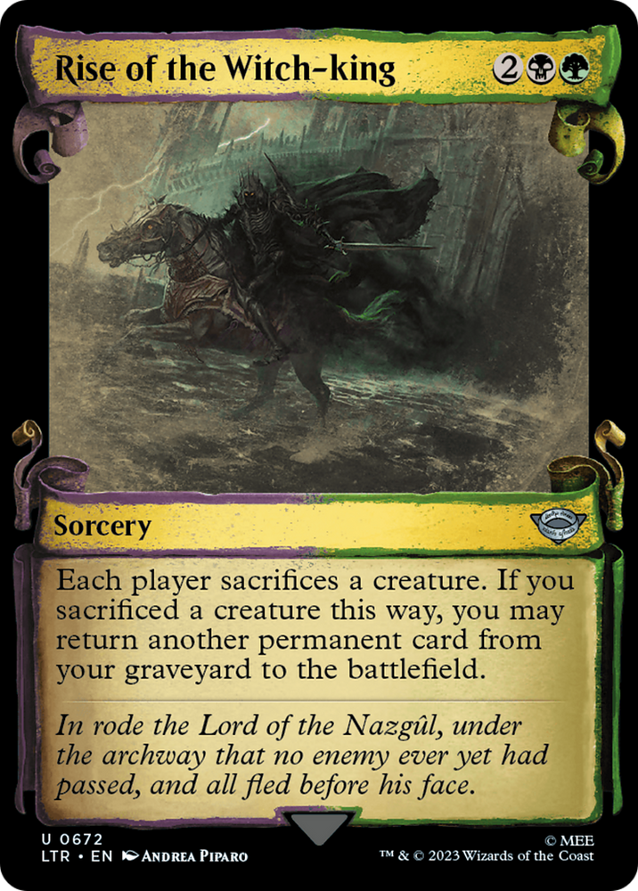 Rise of the Witch-king [The Lord of the Rings: Tales of Middle-Earth Showcase Scrolls] Magic: The Gathering