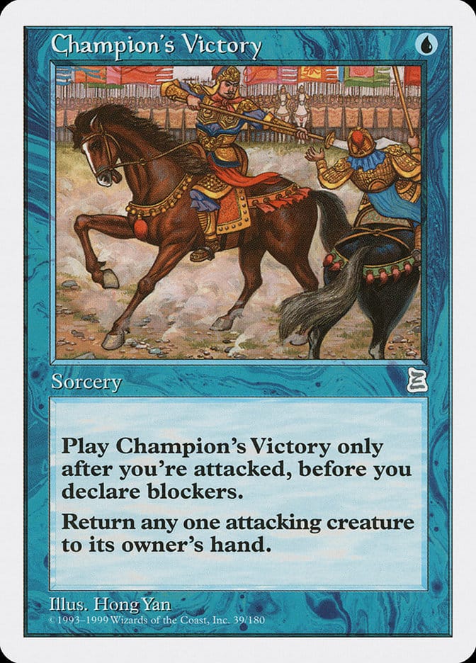 Champion's Victory [Portal Three Kingdoms] Magic: The Gathering