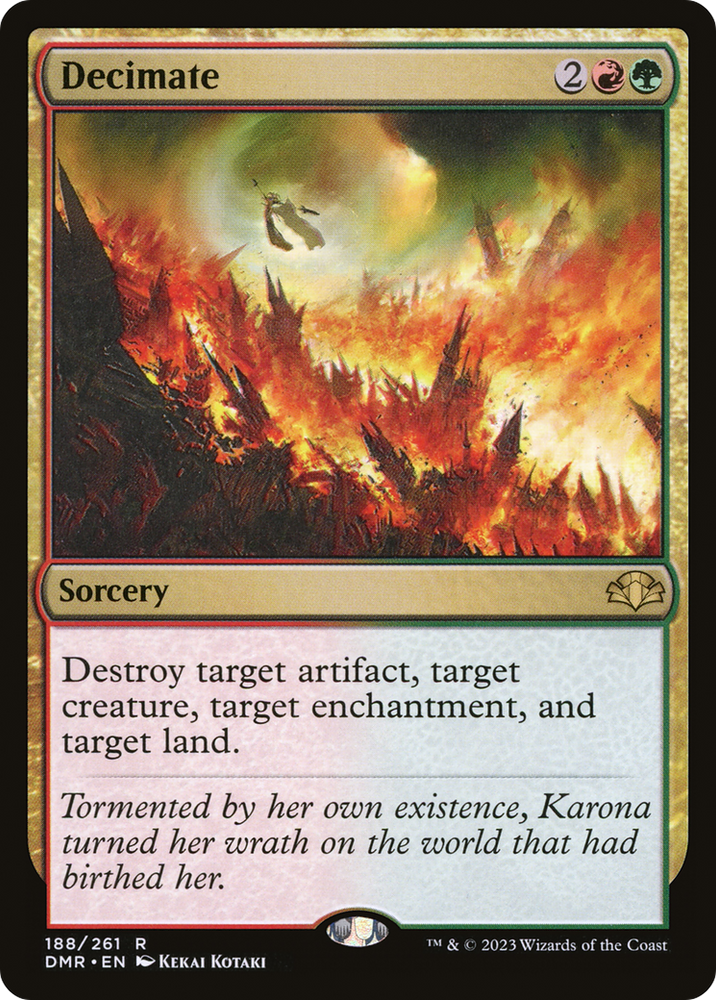 Decimate [Dominaria Remastered] Magic: The Gathering