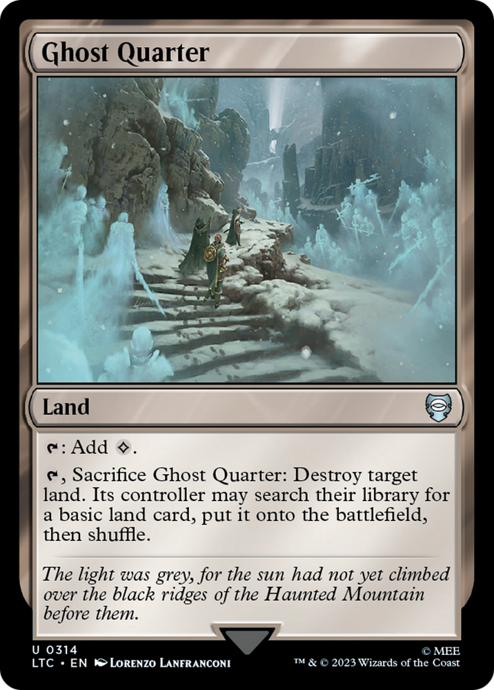 Ghost Quarter [The Lord of the Rings: Tales of Middle-Earth Commander] Magic: The Gathering