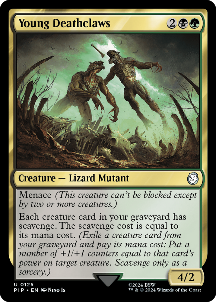 Young Deathclaws [Fallout] Magic: The Gathering