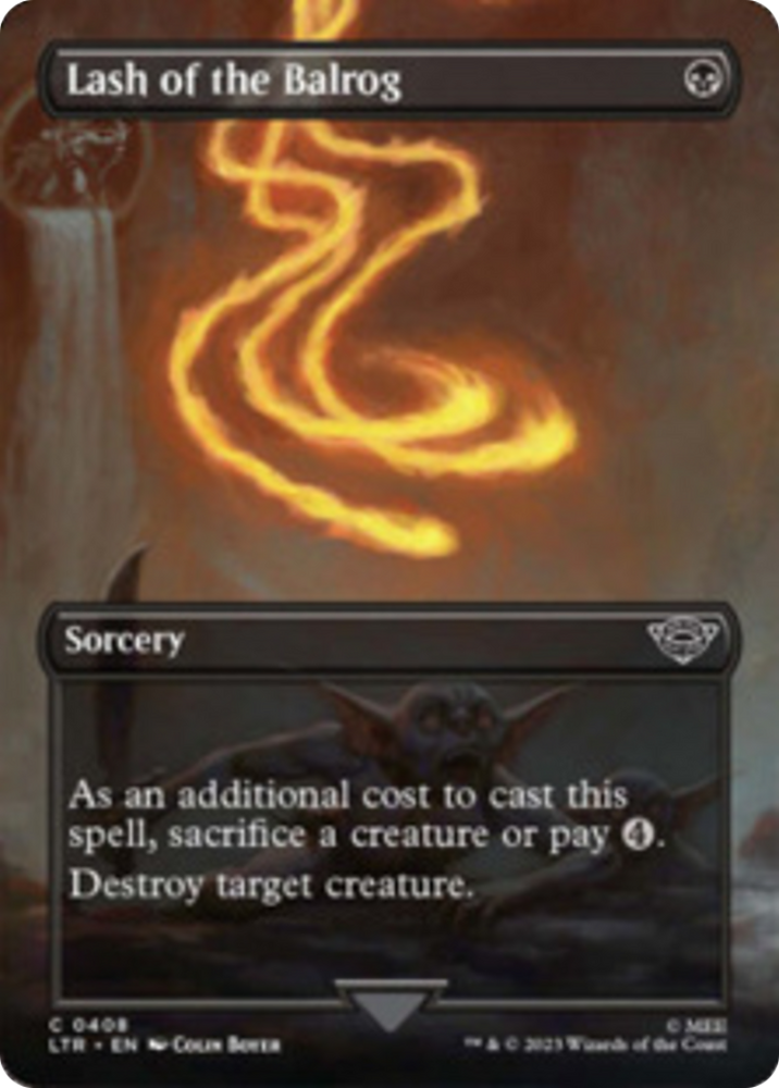 Lash of the Balrog (Borderless Alternate Art) [The Lord of the Rings: Tales of Middle-Earth] Magic: The Gathering