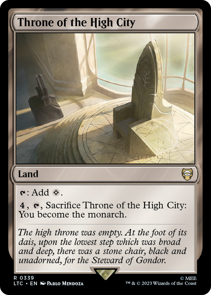 Throne of the High City [The Lord of the Rings: Tales of Middle-Earth Commander] Magic: The Gathering