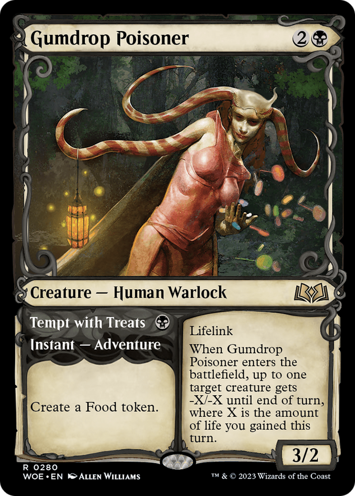 Gumdrop Poisoner // Tempt with Treats (Showcase) [Wilds of Eldraine] Magic: The Gathering