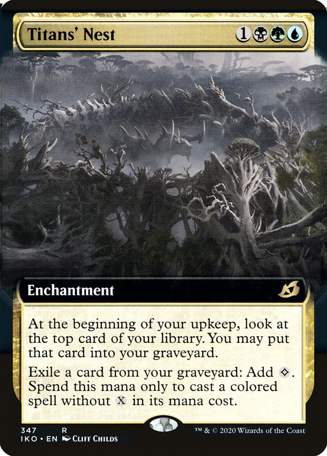 Titans' Nest (Extended Art) [Ikoria: Lair of Behemoths] Magic: The Gathering