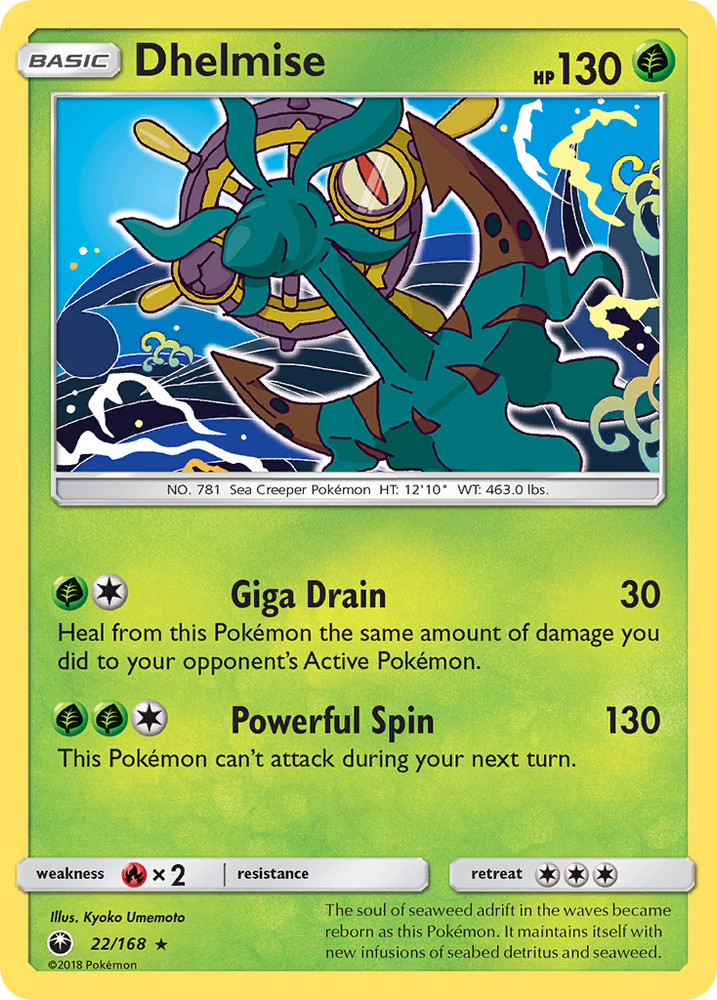 Dhelmise (22/168) [Sun & Moon: Celestial Storm] Pokémon