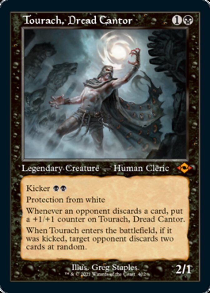 Tourach, Dread Cantor (Retro Foil Etched) [Modern Horizons 2] Magic: The Gathering
