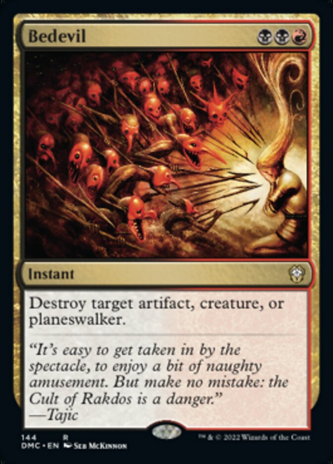 Bedevil [Dominaria United Commander] Magic: The Gathering