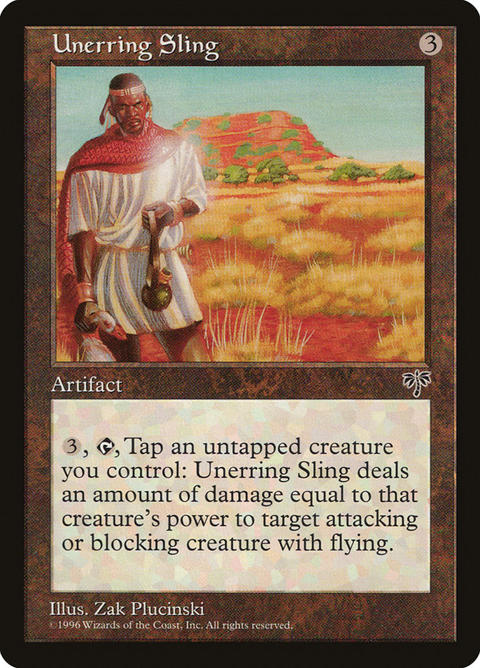 Unerring Sling [Mirage] Magic: The Gathering