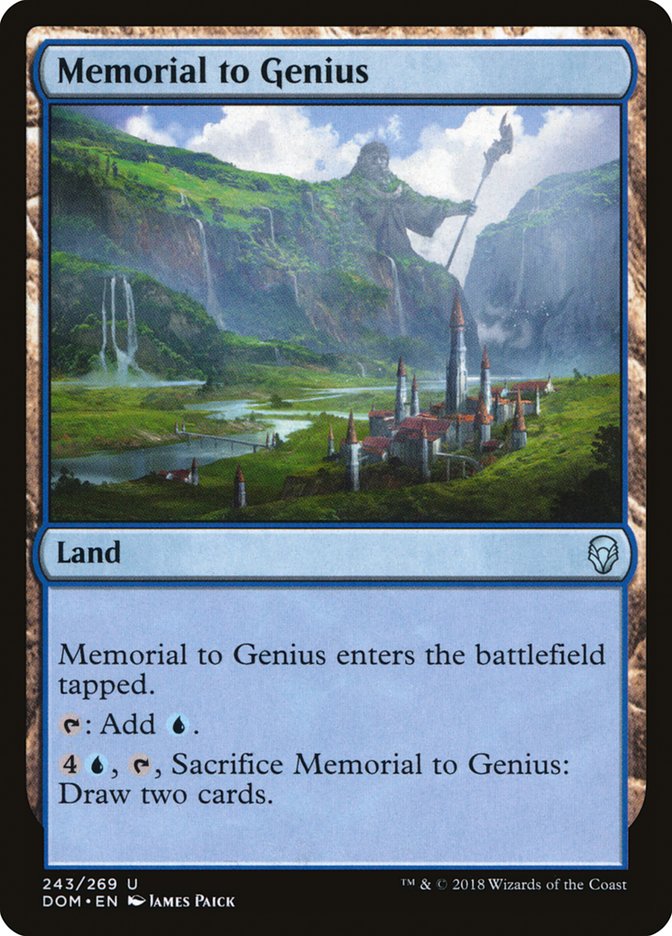 Memorial to Genius [Dominaria] Magic: The Gathering