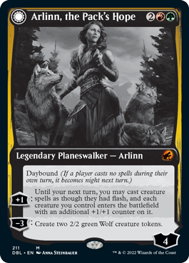 Arlinn, the Pack's Hope // Arlinn, the Moon's Fury [Innistrad: Double Feature] Magic: The Gathering