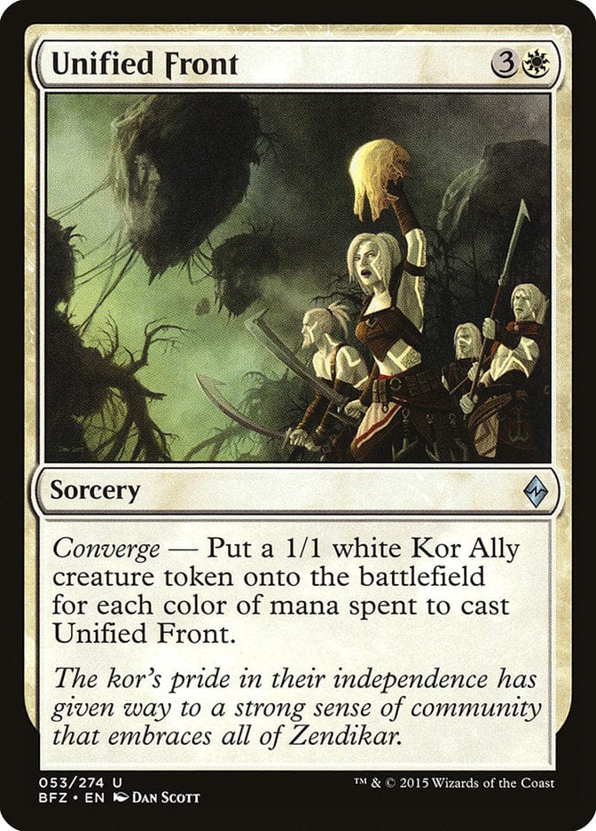 Unified Front [Battle for Zendikar] Magic: The Gathering
