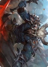 Frenzied Raider Art Card [Kaldheim Art Series] Magic: The Gathering