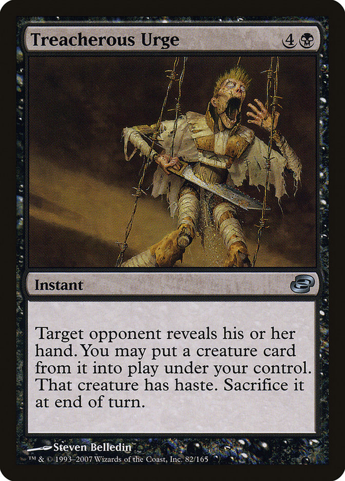 Treacherous Urge [Planar Chaos] Magic: The Gathering