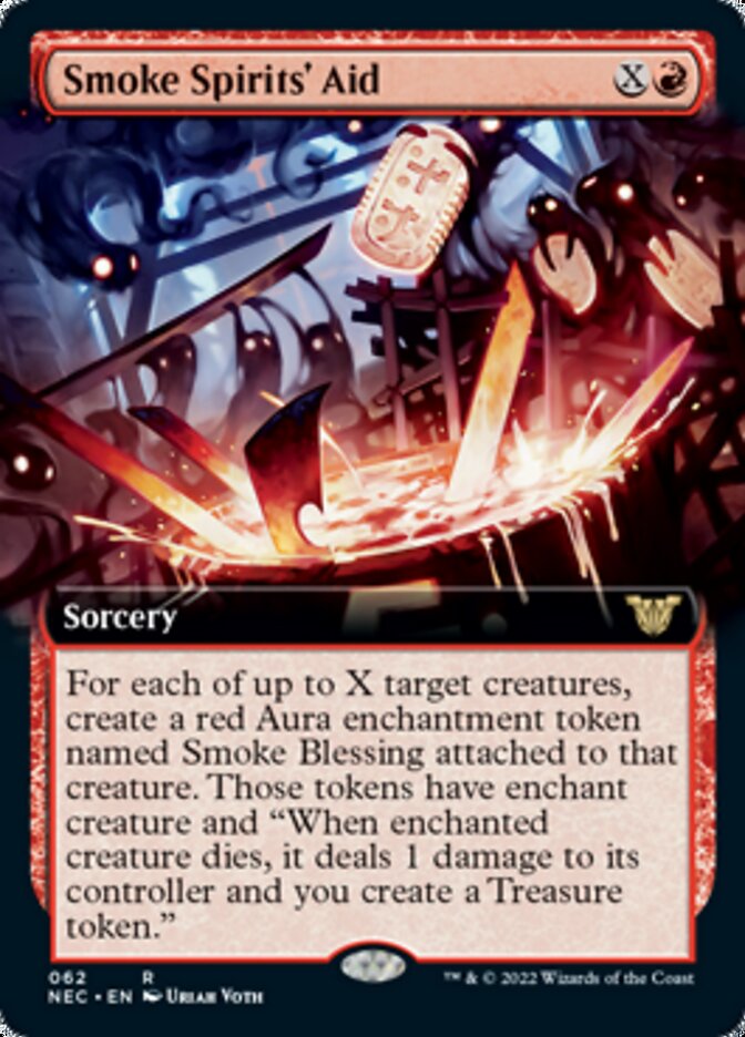 Smoke Spirits' Aid (Extended Art) [Kamigawa: Neon Dynasty Commander] Magic: The Gathering