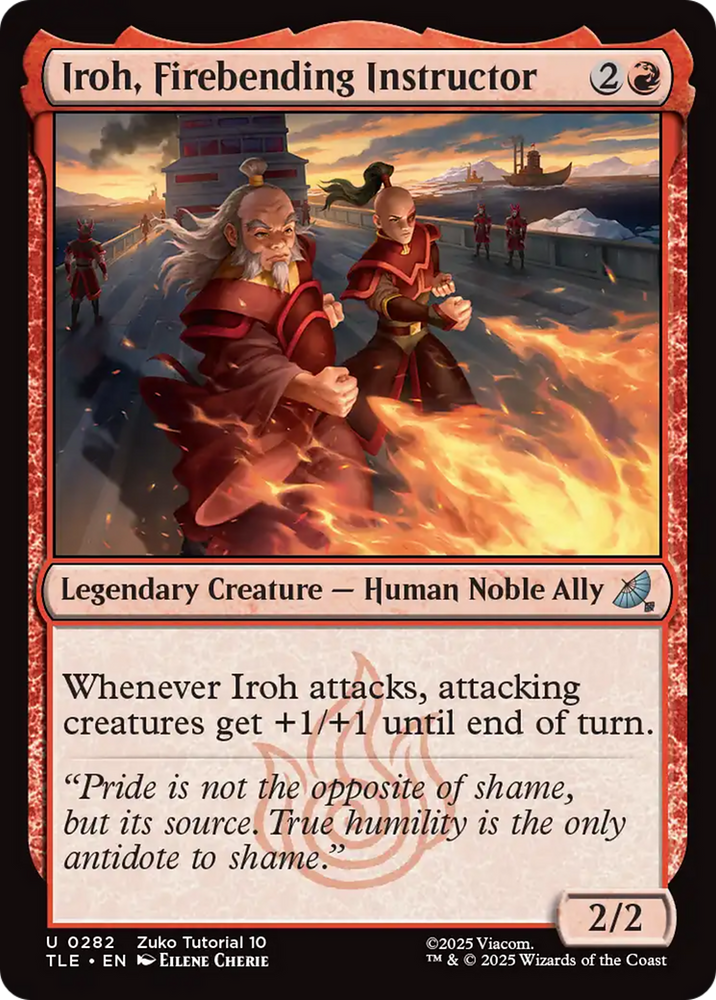 Iroh, Firebending Instructor (0282) [Avatar: The Last Airbender: Eternal-Legal] Magic: The Gathering