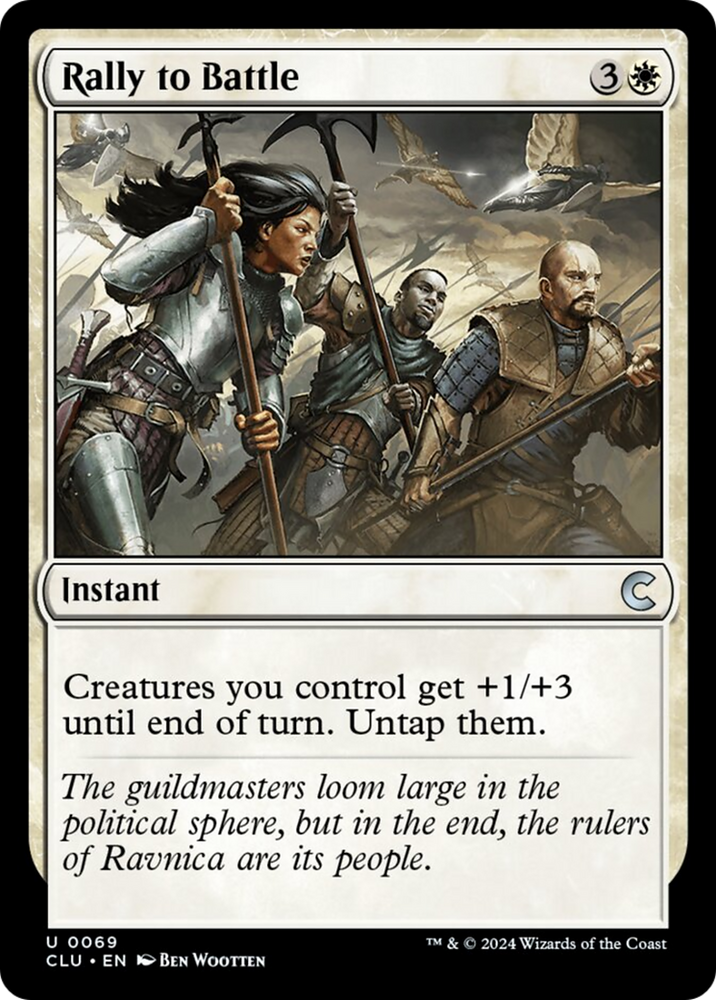 Rally to Battle [Ravnica: Clue Edition] Magic: The Gathering