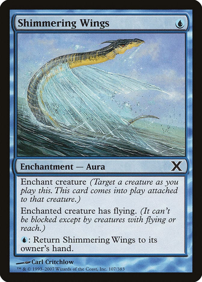 Shimmering Wings [Tenth Edition] Magic: The Gathering