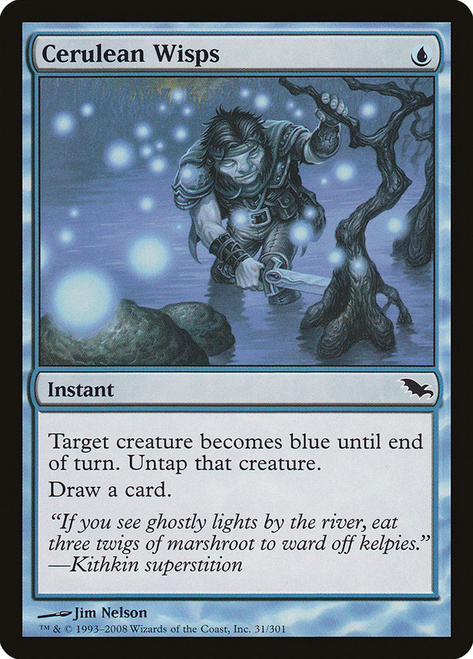 Cerulean Wisps [Shadowmoor] Magic: The Gathering