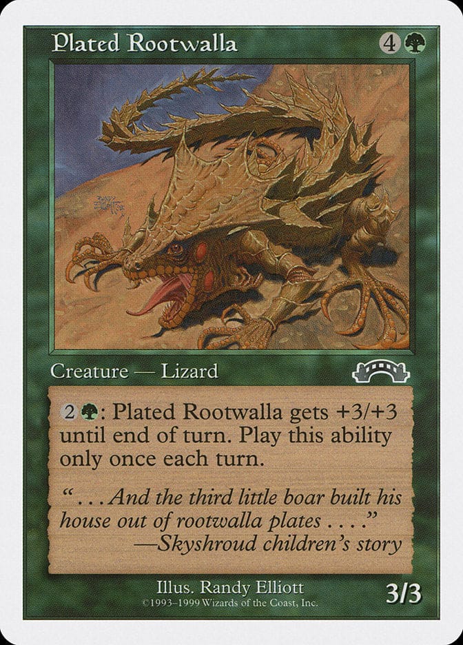 Plated Rootwalla [Battle Royale] Magic: The Gathering