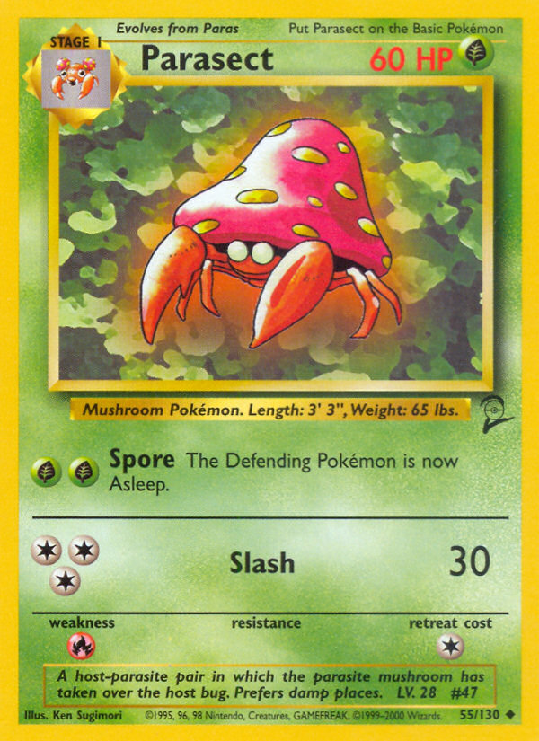 Parasect (55/130) [Base Set 2] Pokémon