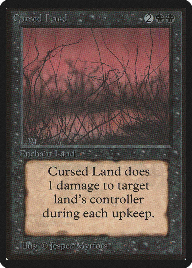 Cursed Land [Beta Edition] Magic: The Gathering