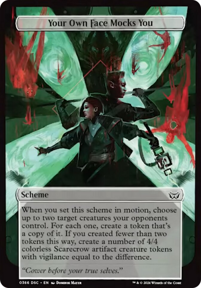 Your Own Face Mocks You (Full Art) [Duskmourn: Archenemy] Magic: The Gathering