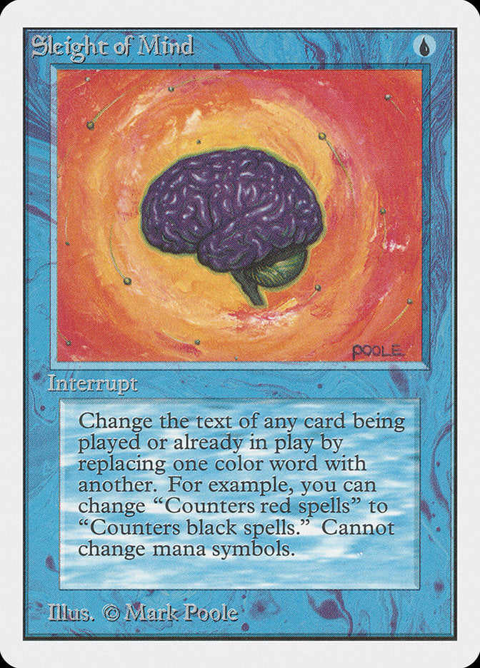 Sleight of Mind [Unlimited Edition] Magic: The Gathering